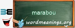 WordMeaning blackboard for marabou